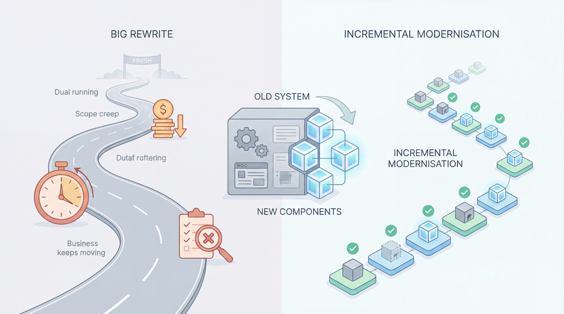 Why Rewrites Fail: The "Rebuild It Properly" Trap (and What to Do Instead)